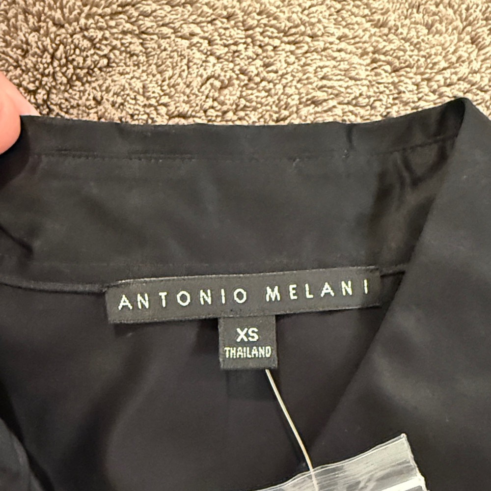 ANTONIO MELANI Classic Black Blouse - Picture 2 of 6